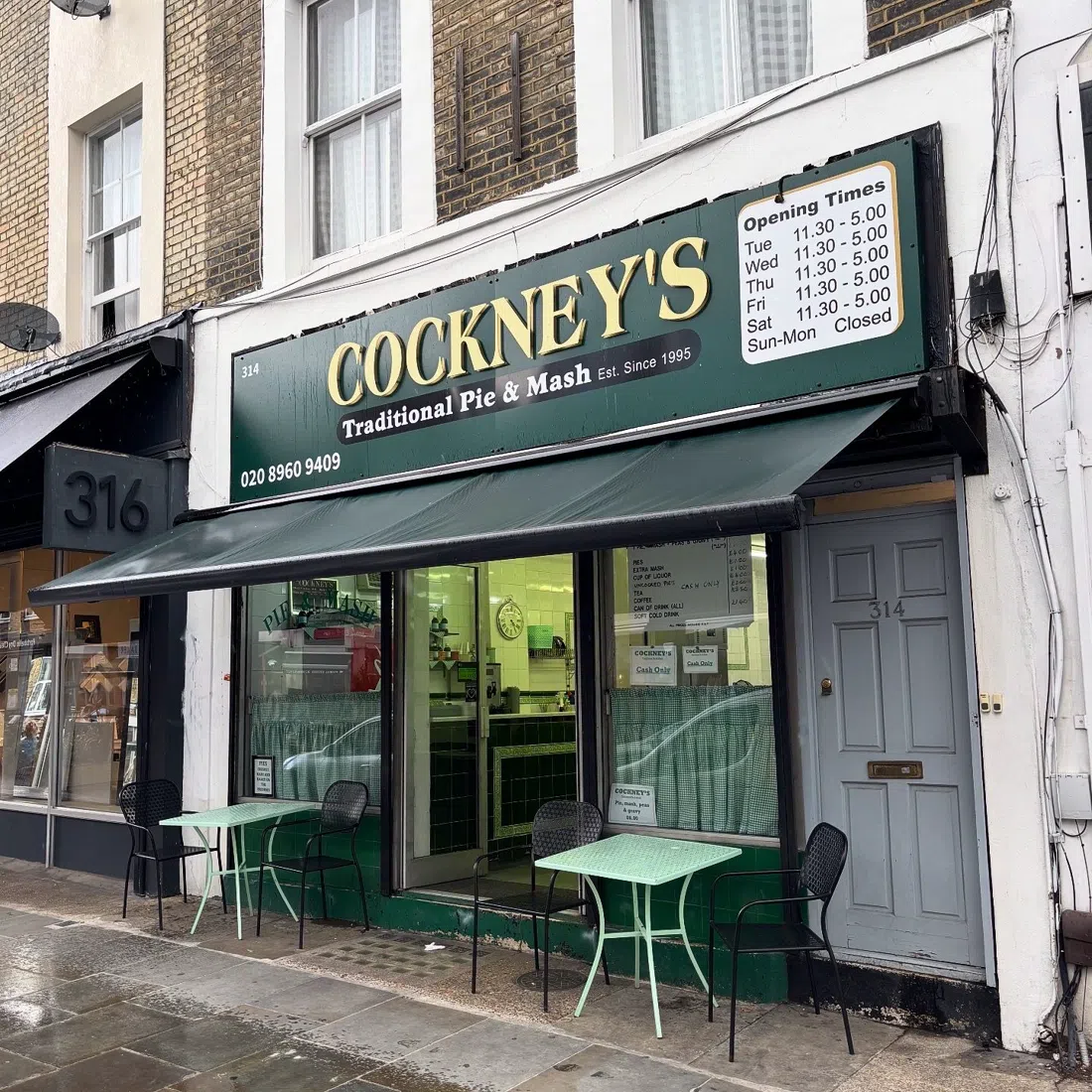 Cockneys Pie & Mash (Portobello Road), Londres